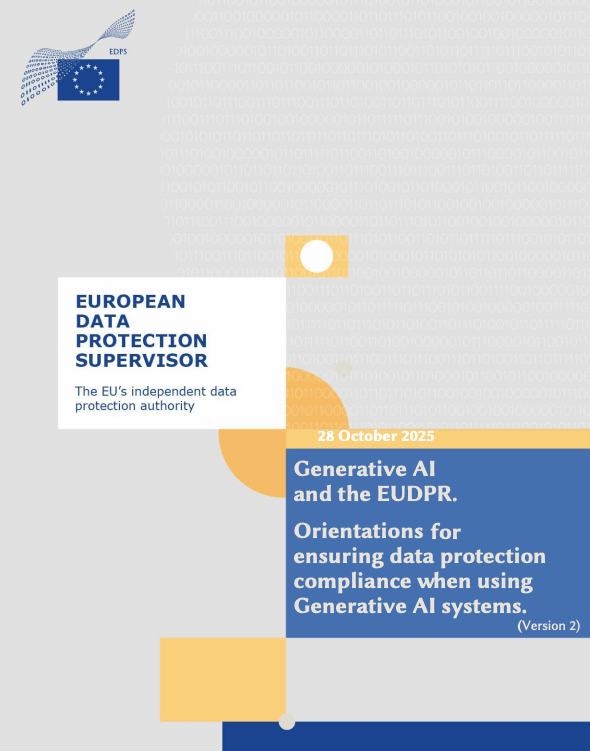 Generative AI and the EUDPR. Orientations for ensuring data protection ...
